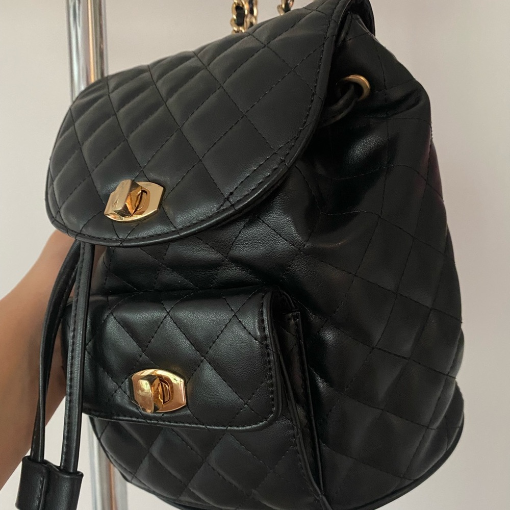 Leather backpack